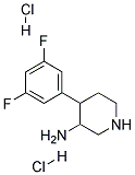 4-(3,5-DIFLUOROPHENYL)PIPERIDIN-3-AMINE DIHYDROCHLORIDE Struktur