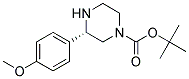 (S)-3-(4-METHOXY-PHENYL)-PIPERAZINE-1-CARBOXYLIC ACID TERT-BUTYL ESTER Struktur