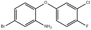 5-BROMO-2-(3-CHLORO-4-FLUOROPHENOXY)ANILINE Struktur