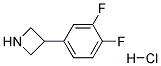 3-(3,4-DIFLUOROPHENYL)AZETIDINE HYDROCHLORIDE Struktur