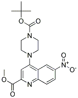 METHYL 4-(N-BOC PIPERAZINE)-6-NITRO-QUINOLINE-2-CARBOXYLATE Struktur