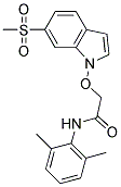 N-(2,6-DIMETHYLPHENYL)-2-[[6-(METHYLSULPHONYL)INDOL-1-YL]OXY]ACETAMIDE Struktur