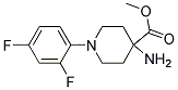 METHYL 4-AMINO-1-(2,4-DIFLUOROPHENYL)PIPERIDINE-4-CARBOXYLATE Struktur