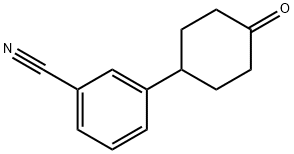 3-(4-OXO-CYCLOHEXYL)-BENZONITRILE Struktur