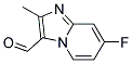 7-FLUORO-2-METHYL-IMIDAZO[1,2-A]PYRIDINE-3-CARBALDEHYDE Struktur