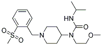 N'-ISOPROPYL-N-(2-METHOXYETHYL)-N-(1-[2-(METHYLSULFONYL)BENZYL]PIPERIDIN-4-YL)UREA Struktur