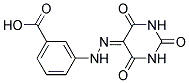 3-[N'-(2,4,6-TRIOXO-TETRAHYDRO-PYRIMIDIN-5-YLIDENE)-HYDRAZINO]-BENZOIC ACID Struktur