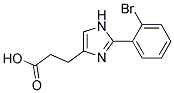 3-[2-(2-BROMOPHENYL)IMIDAZOL-4-YL]PROPIONIC ACID Struktur