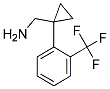 C-[1-(2-TRIFLUOROMETHYL-PHENYL)-CYCLOPROPYL]-METHYLAMINE Struktur