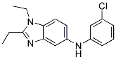 (3-CHLORO-PHENYL)-(1,2-DIETHYL-1H-BENZOIMIDAZOL-5-YL)-AMINE Struktur