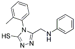 5-(ANILINOMETHYL)-4-(2-METHYLPHENYL)-4H-1,2,4-TRIAZOLE-3-THIOL Struktur