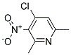 4-CHLORO-2,6-DIMETHYL-3-NITROPYRIDINE Struktur