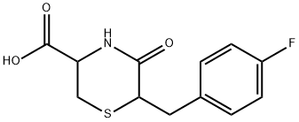 6-(4-FLUOROBENZYL)-5-OXOTHIOMORPHOLINE-3-CARBOXYLIC ACID Struktur