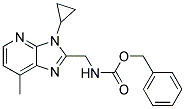 (3-CYCLOPROPYL-7-METHYL-3H-IMIDAZO[4,5-B]PYRIDIN-2-YLMETHYL)-CARBAMIC ACID BENZYL ESTER Struktur