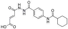 4-(N'-[4-(CYCLOHEXANECARBONYL-AMINO)-BENZOYL]-HYDRAZINO)-4-OXO-BUT-2-ENOIC ACID Struktur