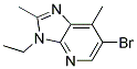 6-BROMO-3-ETHYL-2,7-DIMETHYL-3H-IMIDAZO[4,5-B]PYRIDINE Struktur