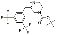 3-(3,5-BIS-TRIFLUOROMETHYL-BENZYL)-PIPERAZINE-1-CARBOXYLIC ACID TERT-BUTYL ESTER Struktur