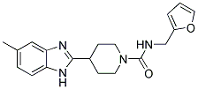 N-(2-FURYLMETHYL)-4-(5-METHYL-1H-BENZIMIDAZOL-2-YL)PIPERIDINE-1-CARBOXAMIDE Struktur