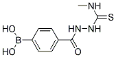 4-(2-(METHYLCARBAMOTHIOYL)HYDRAZINECARBONYL)PHENYLBORONIC ACID Struktur