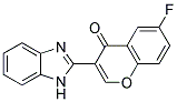 3-(1H-BENZIMIDAZOL-2-YL)-6-FLUORO-4H-CHROMEN-4-ONE Struktur