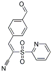 3-(4-FORMYLPHENYL)-2-(PYRIDIN-2-YLSULPHONYL)ACRYLONITRILE Struktur