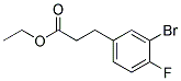 3-(3-BROMO-4-FLUORO-PHENYL)-PROPIONIC ACID ETHYL ESTER Struktur