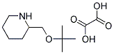 (2-TERT-BUTYLOXYMETHYL) PIPERIDINE OXALATE Struktur