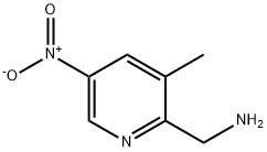 C-(3-METHYL-5-NITRO-PYRIDIN-2-YL)-METHYLAMINE Struktur