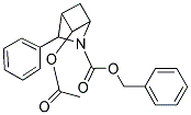 N-(BENZYLOXYCARBONYL)-5-ANTI-ACETOXY-3-EXO-PHENYL-2-AZABICYCLO-[2.1.1]HEXANE Struktur