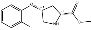 METHYL (2S,4S)-4-(2-FLUOROPHENOXY)-2-PYRROLIDINECARBOXYLATE price.