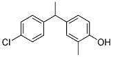 4-[1-(4-CHLORO-PHENYL)-ETHYL]-2-METHYL-PHENOL Struktur