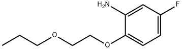 5-FLUORO-2-(2-PROPOXYETHOXY)ANILINE Struktur