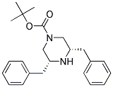 (3S,5R)-3,5-DIBENZYL-PIPERAZINE-1-CARBOXYLIC ACID TERT-BUTYL ESTER Struktur