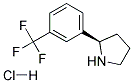 (R)-2-(3-(TRIFLUOROMETHYL)PHENYL)PYRROLIDINE HYDROCHLORIDE Struktur