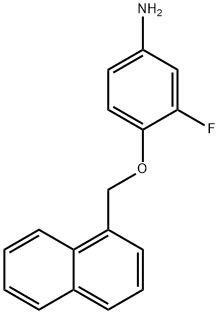 3-FLUORO-4-(1-NAPHTHYLMETHOXY)ANILINE Struktur