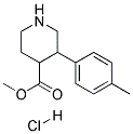 METHYL 3-P-TOLYLPIPERIDINE-4-CARBOXYLATE HYDROCHLORIDE Struktur