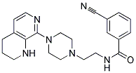 3-CYANO-N-(2-[4-(1,2,3,4-TETRAHYDRO-1,7-NAPHTHYRIDIN-8-YL)PIPERAZIN-1-YL]ETHYL)BENZAMIDE Struktur