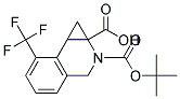 2-(TERT-BUTOXYCARBONYL)-7-(TRIFLUOROMETHYL)-1A,2,3,7B-TETRAHYDRO-1H-CYCLOPROPA[C]ISOQUINOLINE-1A-CARBOXYLIC ACID Struktur