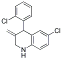 6-CHLORO-4-(2-CHLORO-PHENYL)-3-METHYLENE-1,2,3,4-TETRAHYDRO-QUINOLINE Struktur