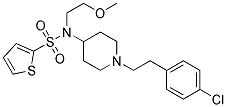 N-(1-[2-(4-CHLOROPHENYL)ETHYL]PIPERIDIN-4-YL)-N-(2-METHOXYETHYL)THIOPHENE-2-SULFONAMIDE Struktur