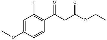 ETHYL 2-FLUORO-4-METHOXYBENZOYLACETATE Struktur