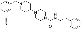 4-[1-(3-CYANOBENZYL)PIPERIDIN-4-YL]-N-(2-PHENYLETHYL)PIPERAZINE-1-CARBOXAMIDE Struktur