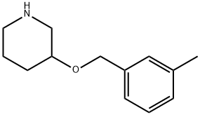 3-[(3-METHYLBENZYL)OXY]PIPERIDINE Struktur