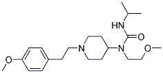 N'-ISOPROPYL-N-(2-METHOXYETHYL)-N-(1-[2-(4-METHOXYPHENYL)ETHYL]PIPERIDIN-4-YL)UREA Struktur