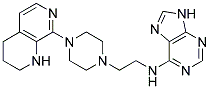 N-(2-[4-(1,2,3,4-TETRAHYDRO-1,7-NAPHTHYRIDIN-8-YL)PIPERAZIN-1-YL]ETHYL)-9H-PURIN-6-AMINE Struktur