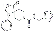 N-(2-FURYLMETHYL)-4-OXO-1-PHENYL-1,3,8-TRIAZASPIRO[4.5]DECANE-8-CARBOXAMIDE Struktur