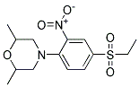 4-[4-(ETHYLSULFONYL)-2-NITROPHENYL]-2,6-DIMETHYLMORPHOLINE