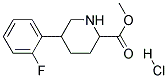 METHYL 5-(2-FLUOROPHENYL)PIPERIDINE-2-CARBOXYLATE HYDROCHLORIDE Struktur