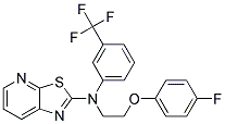 N-[2-(4-FLUOROPHENOXY)ETHYL]-N-[3-(TRIFLUOROMETHYL)PHENYL][1,3]THIAZOLO[5,4-B]PYRIDIN-2-AMINE Struktur