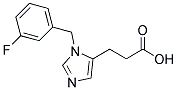 3-[3-(3-FLUOROBENZYL)IMIDAZOL-4-YL]PROPIONIC ACID Struktur